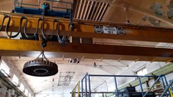 Double girder overhead crane DEMAG 10t, 14430mm